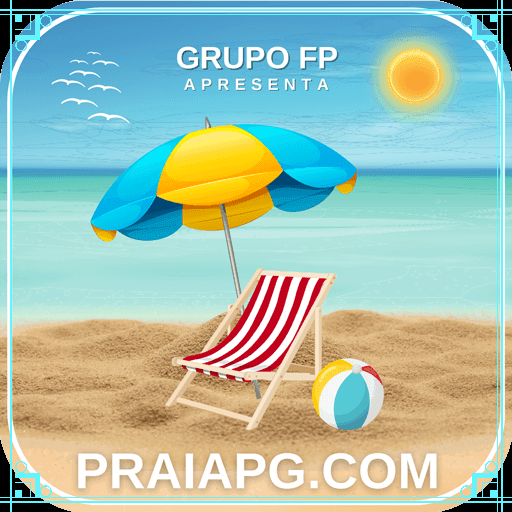 Imagem promocional da PRAIAPG mostrando a plataforma e suas vantagens